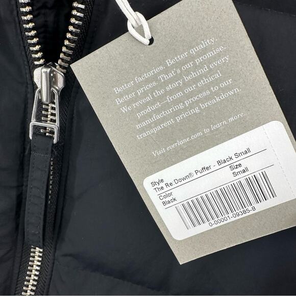 Everlane The Re:Down Puffer Bomber in black Size S - Picture 5 of 9